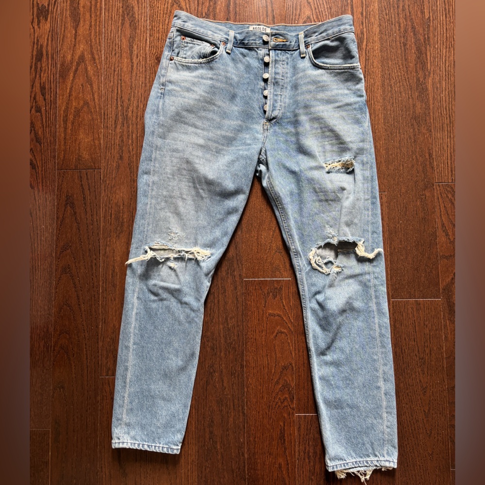 Agolde Ripped Boyfriend Jeans
